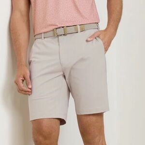 Peter Millar Light Tan Flat Front Shorts